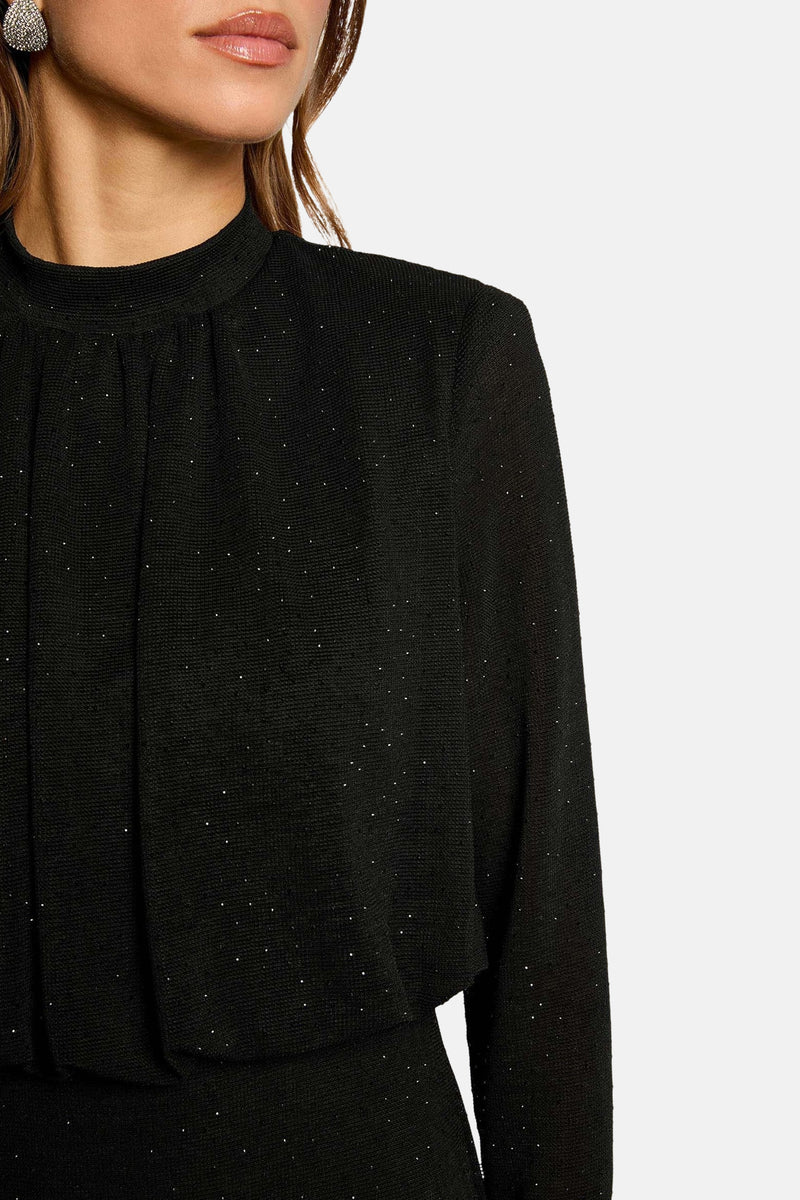 Kleedje met lange mouwen - zwart