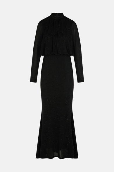 Kleedje met lange mouwen - zwart