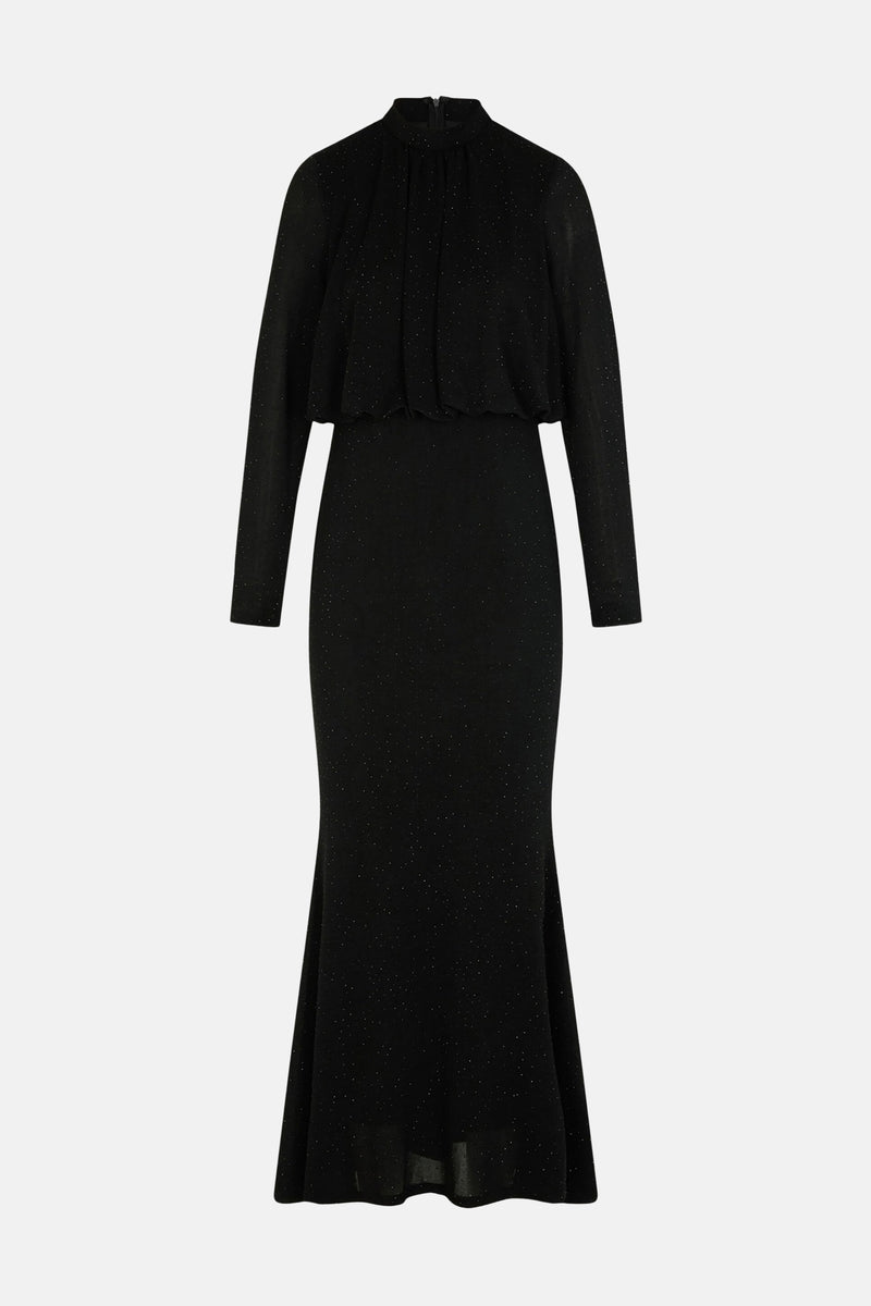 Kleedje met lange mouwen - zwart