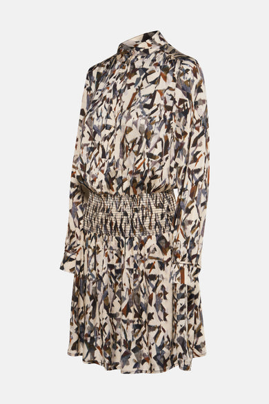 Kleedje met lange mouwen - multicolor