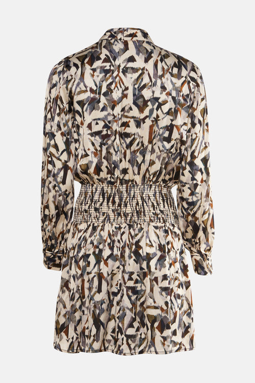 Kleedje met lange mouwen - multicolor