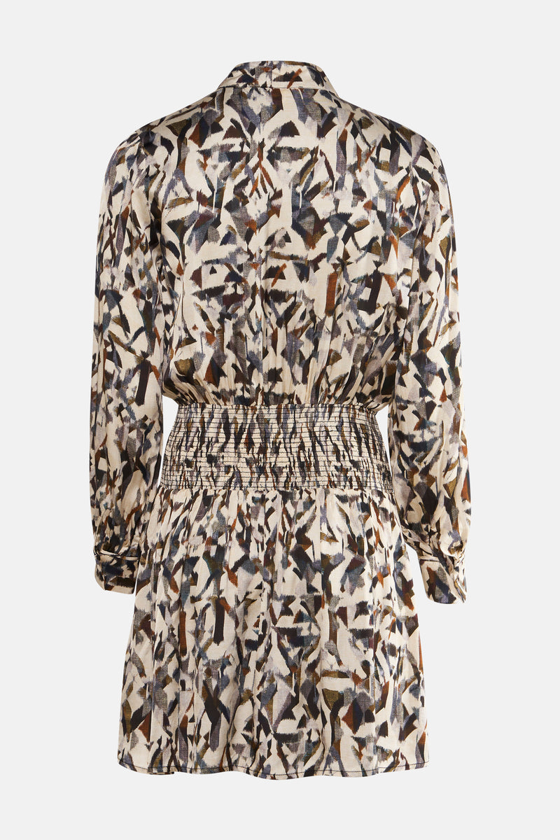 Kleedje met lange mouwen - multicolor