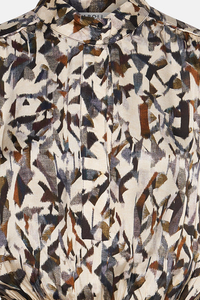 Kleedje met lange mouwen - multicolor