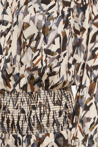 Kleedje met lange mouwen - multicolor