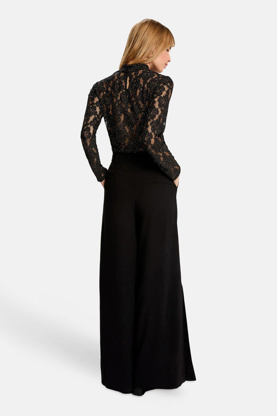 T-shirt (lange mouwen) zwart - Morgan de Toi