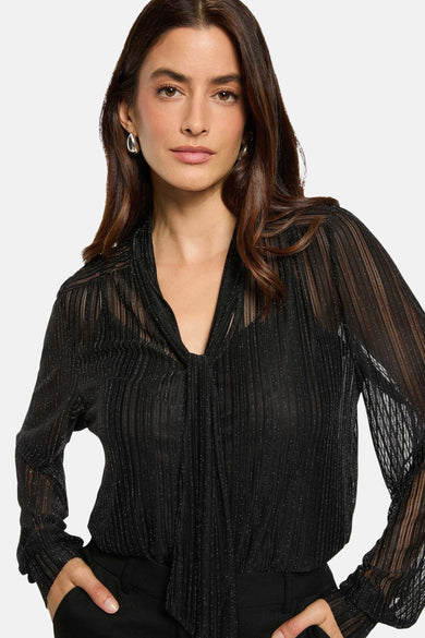 Blouse met lange mouwen - zwart