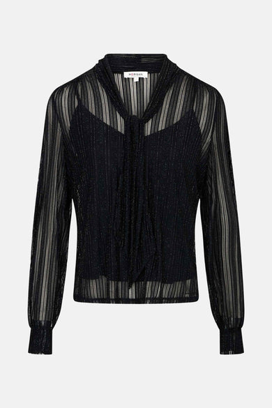 Blouse met lange mouwen - zwart