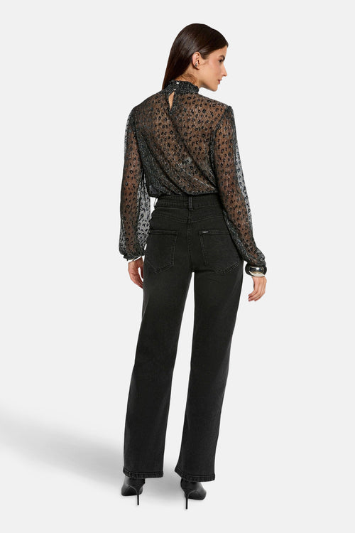 T-shirt met lange mouwen - zwart