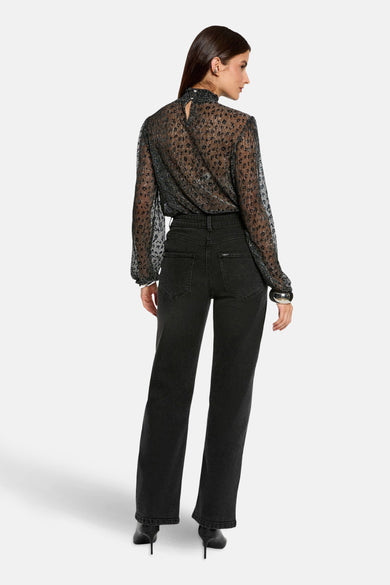 T-shirt met lange mouwen - zwart