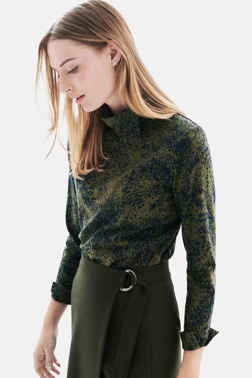 T-shirt met lange mouwen - Kaki