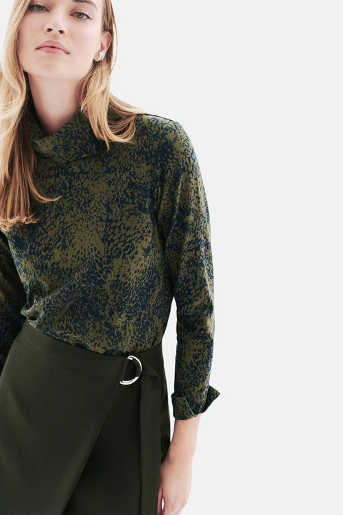 T-shirt met lange mouwen - Kaki