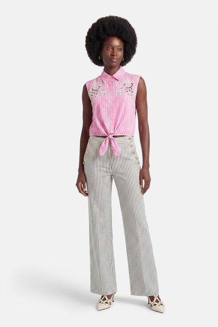 Chemise à manches courtes - rose
