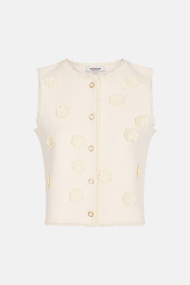 Cardigan Écru - Morgan de Toi