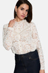 Blouse (lange mouwen) ecru - Morgan de Toi