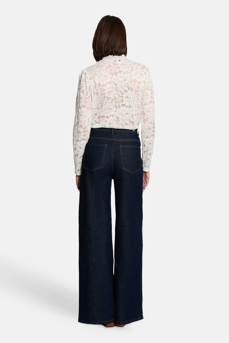 Blouse (lange mouwen) ecru - Morgan de Toi
