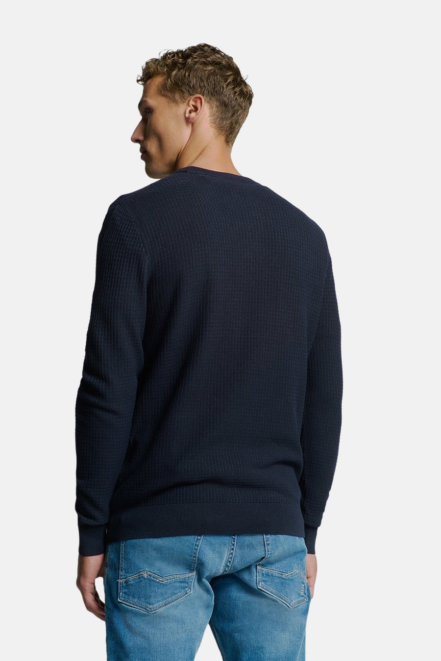 Pull col rond Bleu - NO EXCESS