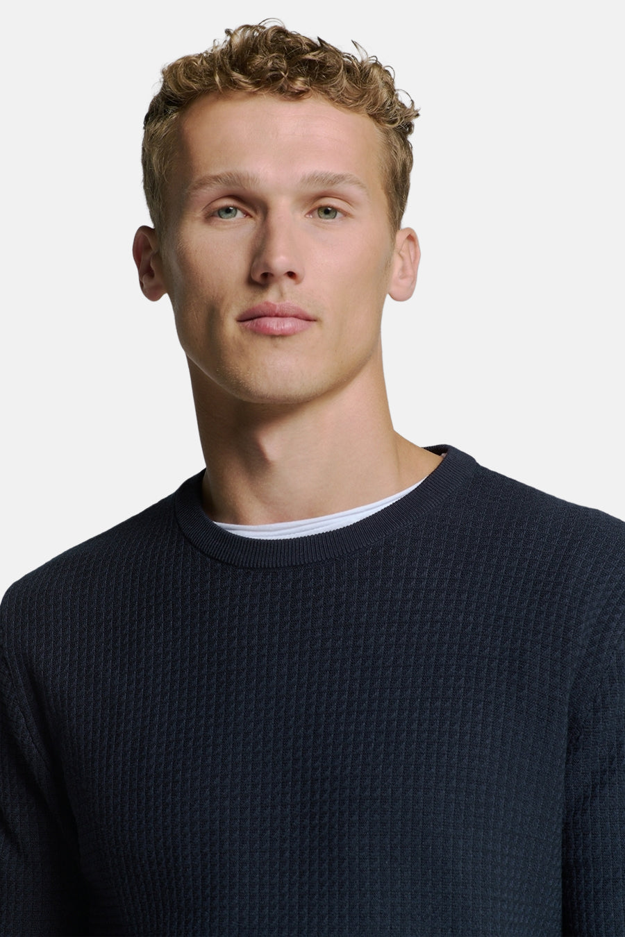Pull col rond Bleu - NO EXCESS