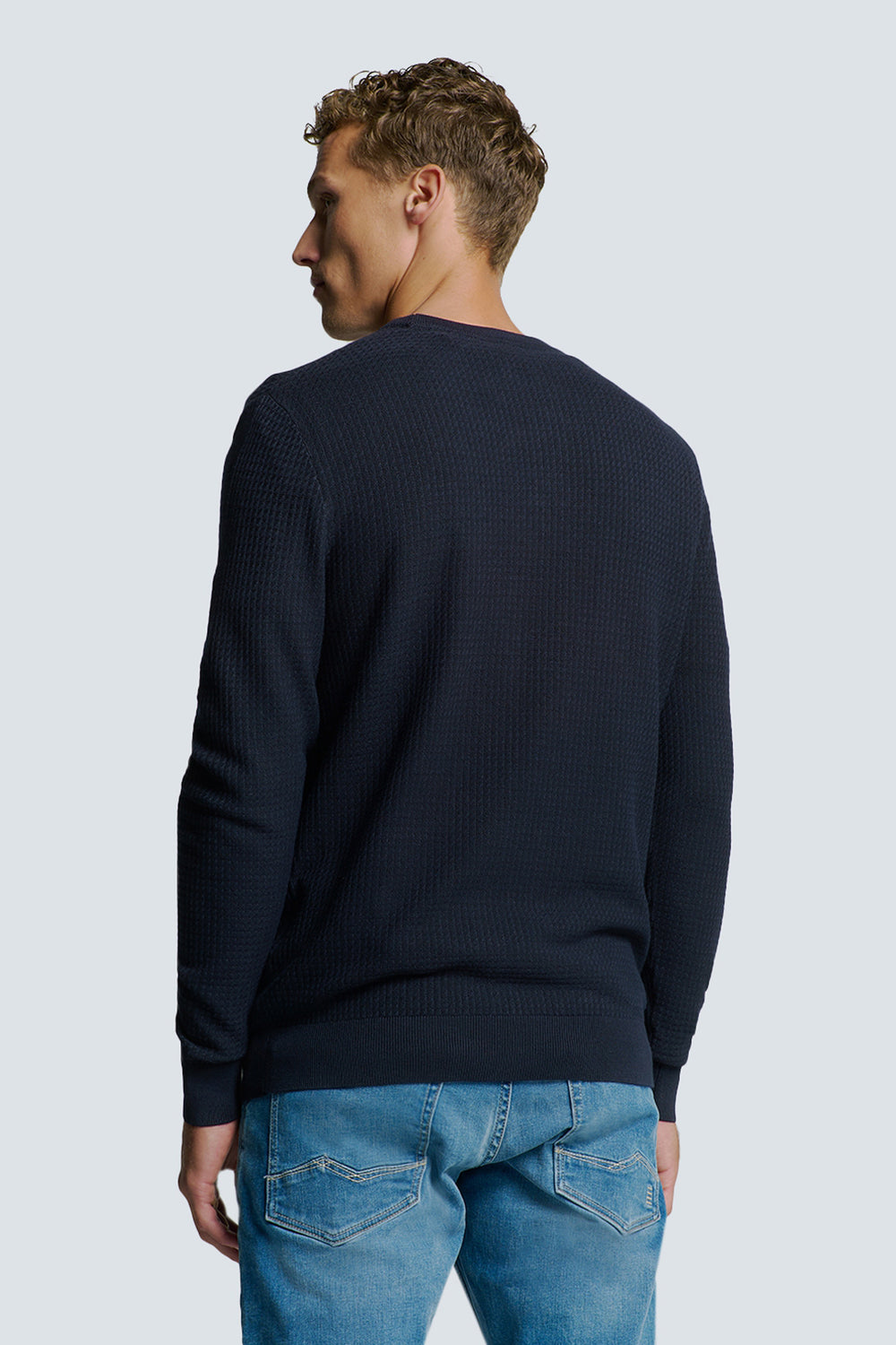 Pull col rond Bleu - NO EXCESS