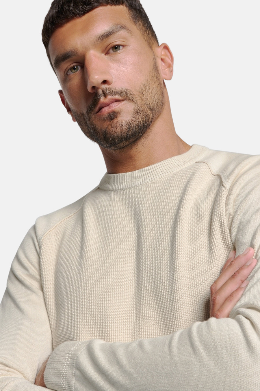 Pull col rond Écru - NO EXCESS