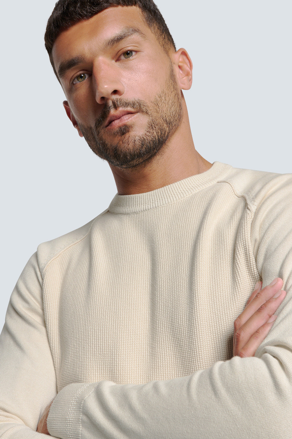 Pull col rond Écru - NO EXCESS