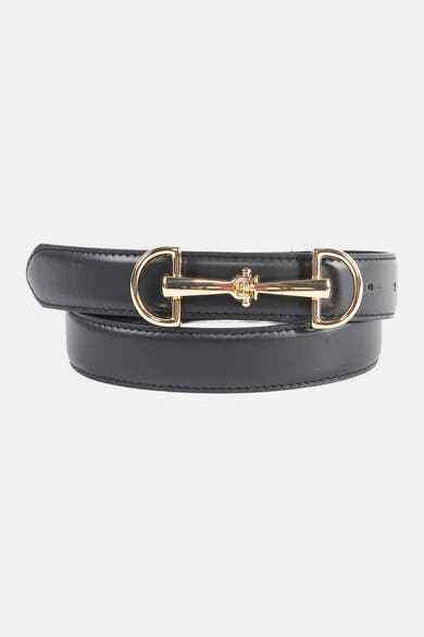 Ceinture noire Morgan de Toi avec boucle dorée