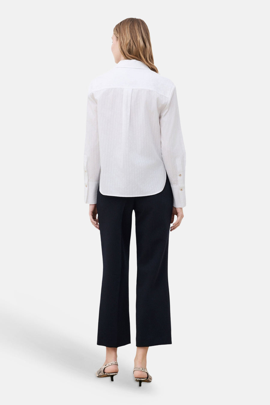 Blouse à manches longues - blanc