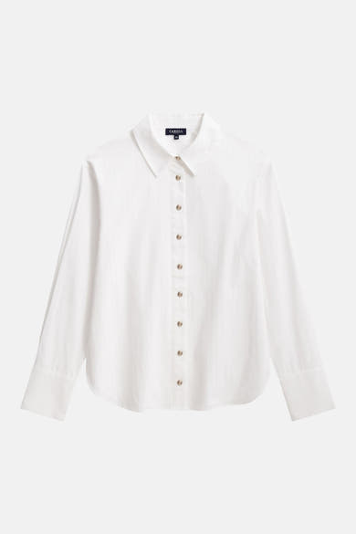 Blouse à manches longues - blanc