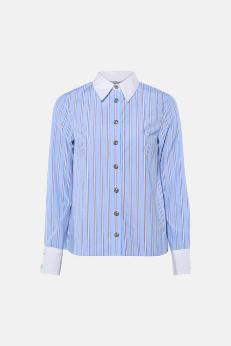 Chemise à manches longues - bleu