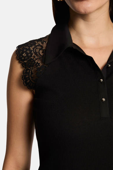 Top uni manches courtes noir - Morgan de Toi