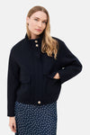 Dames tops jas casual bleu - CAROLL