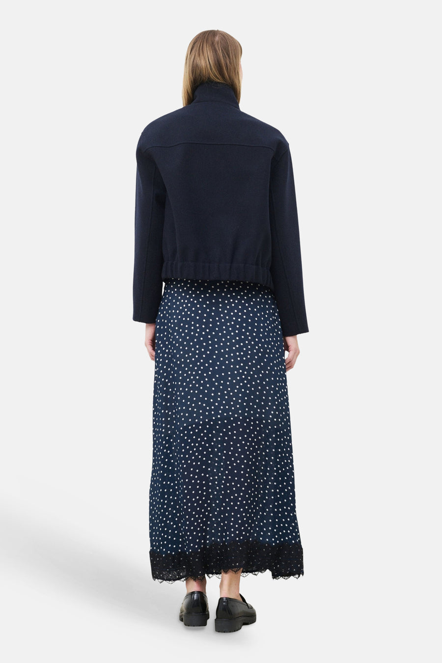 Dames tops jas casual bleu - CAROLL