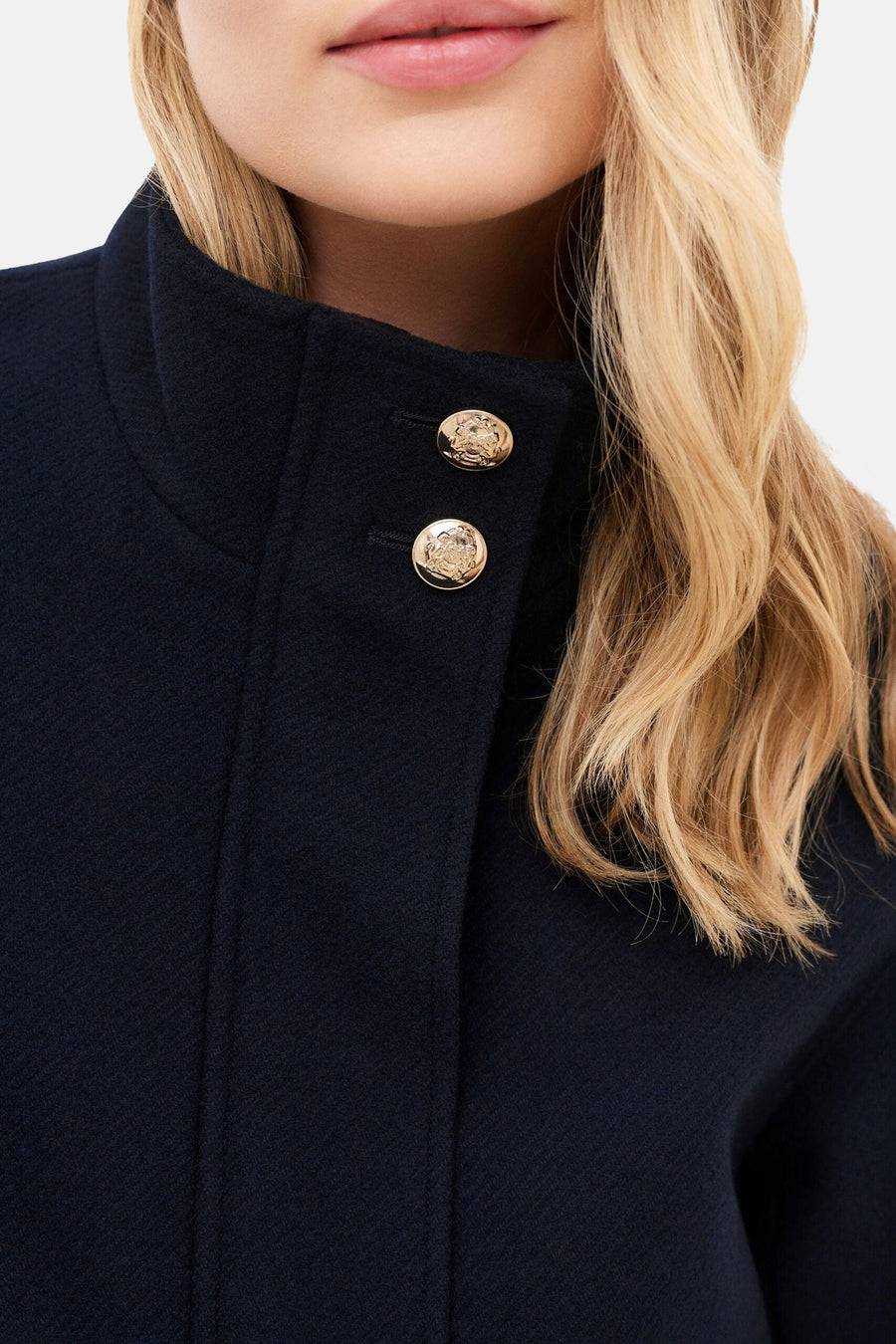 Dames tops jas casual bleu - CAROLL