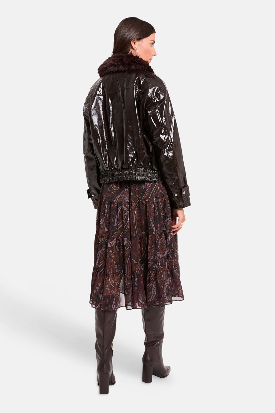 Dames tops jas casual brun - Morgan de Toi