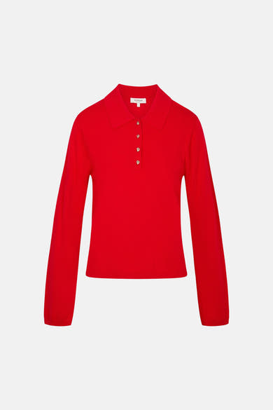Trui met V-hals rood - Morgan de Toi