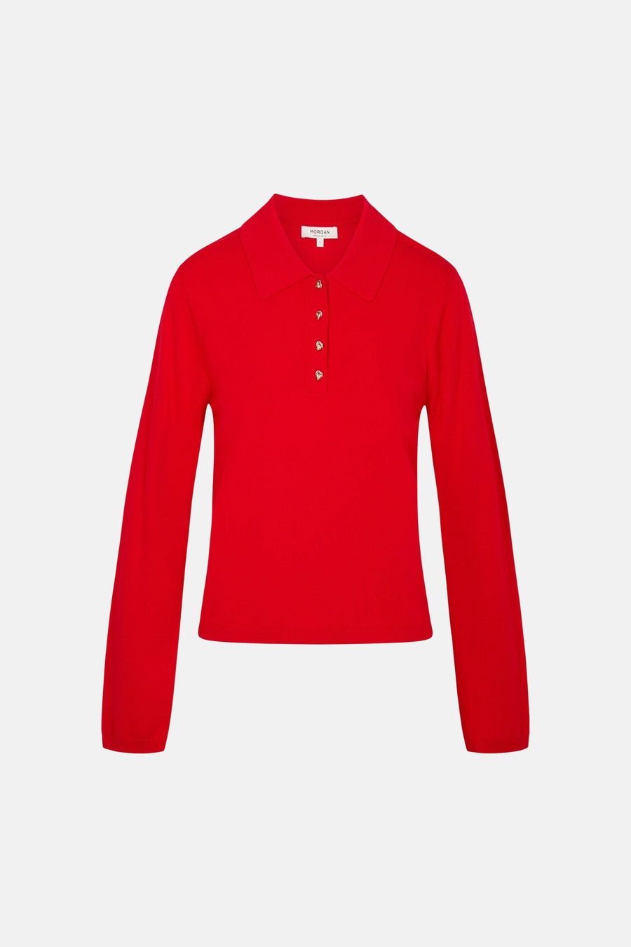 Trui met V-hals rood - Morgan de Toi