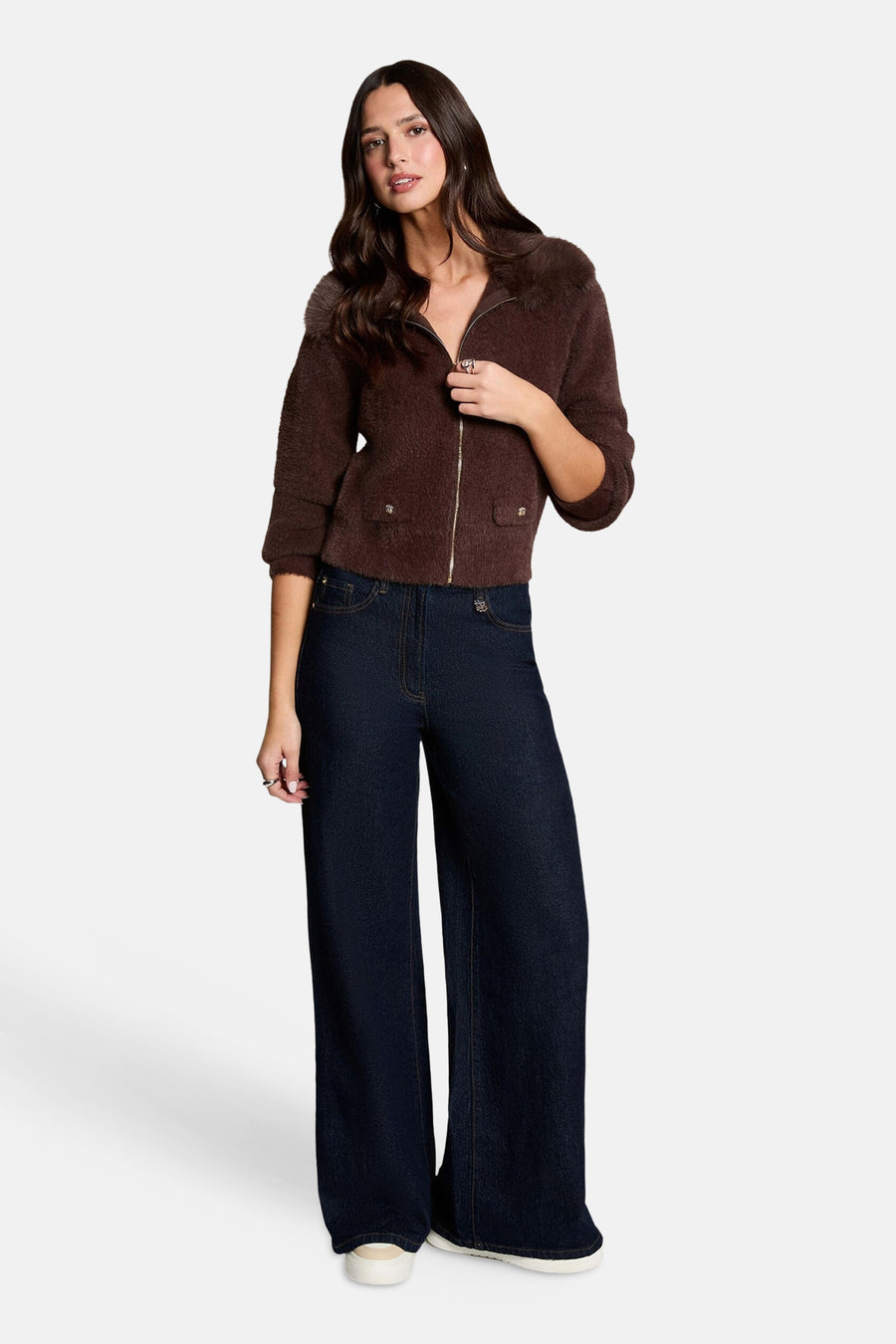 Cardigan brun - Morgan de Toi