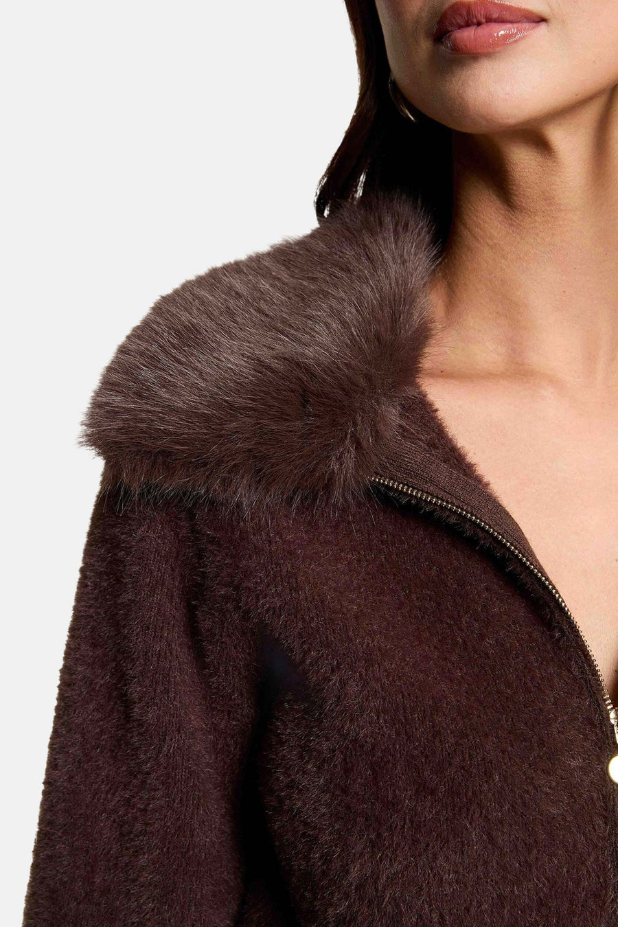 Cardigan brun - Morgan de Toi