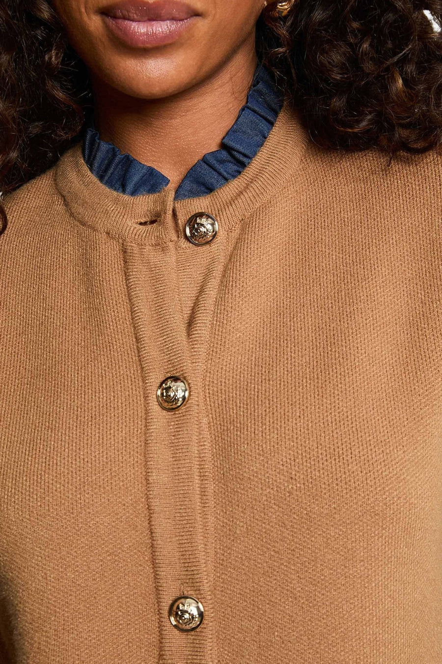 Cardigan cognac - Morgan de Toi