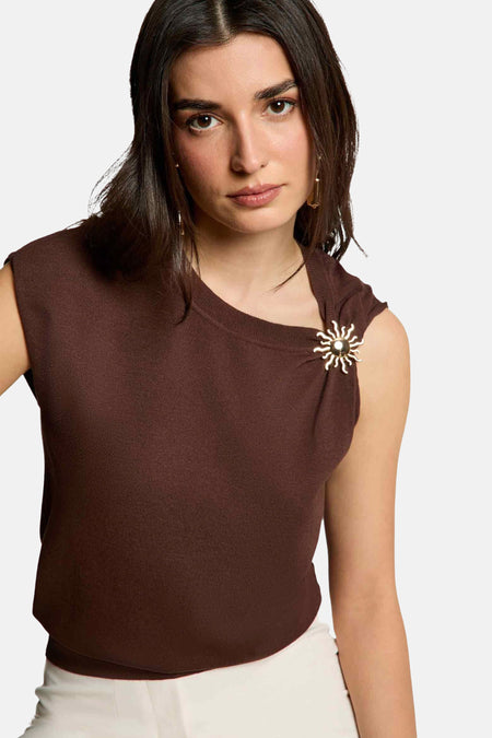 Top (sans manches) brun - Morgan de Toi