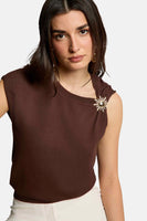 Top - brun