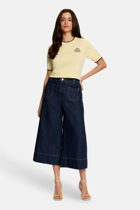 Pull O-hals - geel