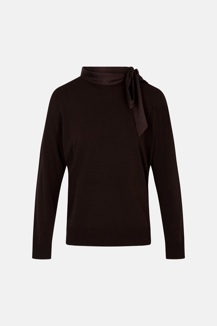Pull col rond brun - Morgan de Toi