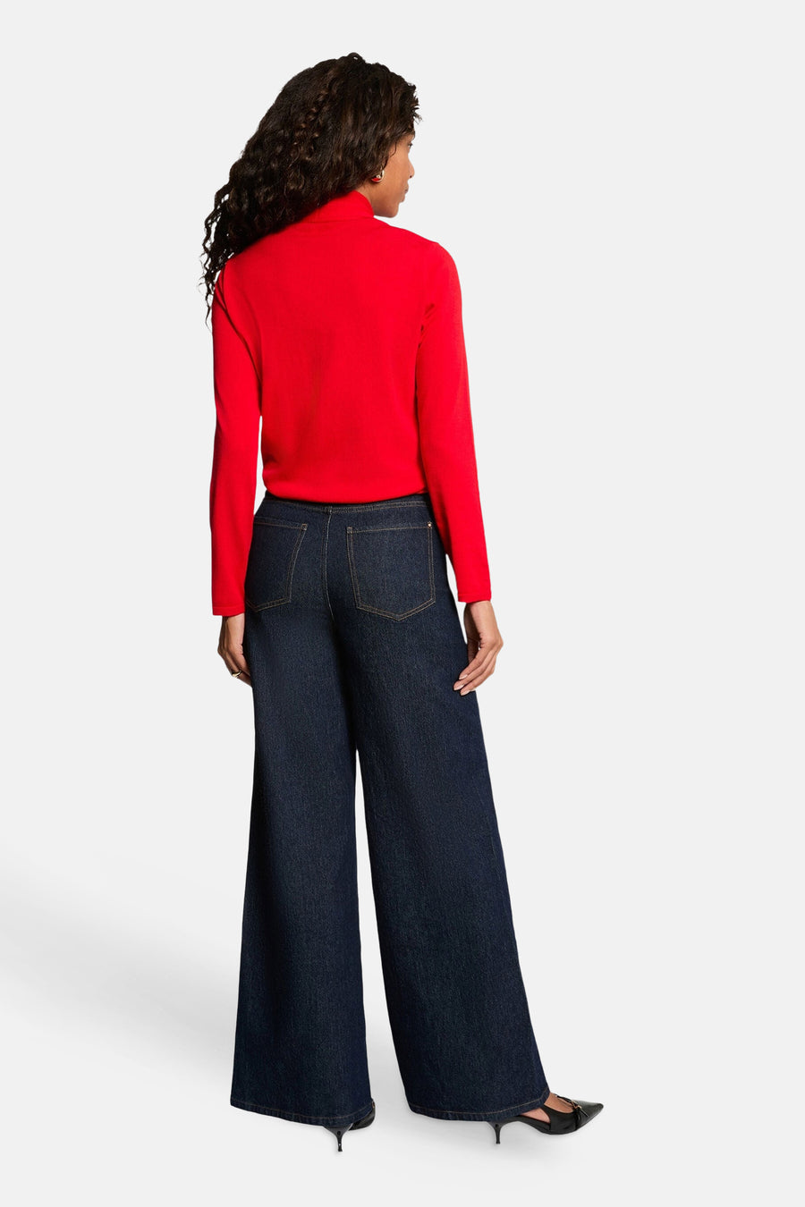 Pull col montant rouge - Morgan de Toi