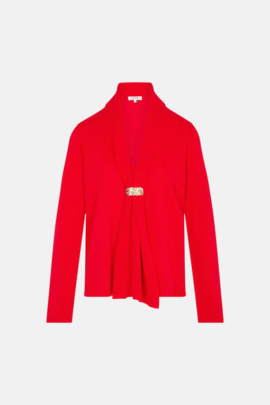 Pull col montant rouge - Morgan de Toi