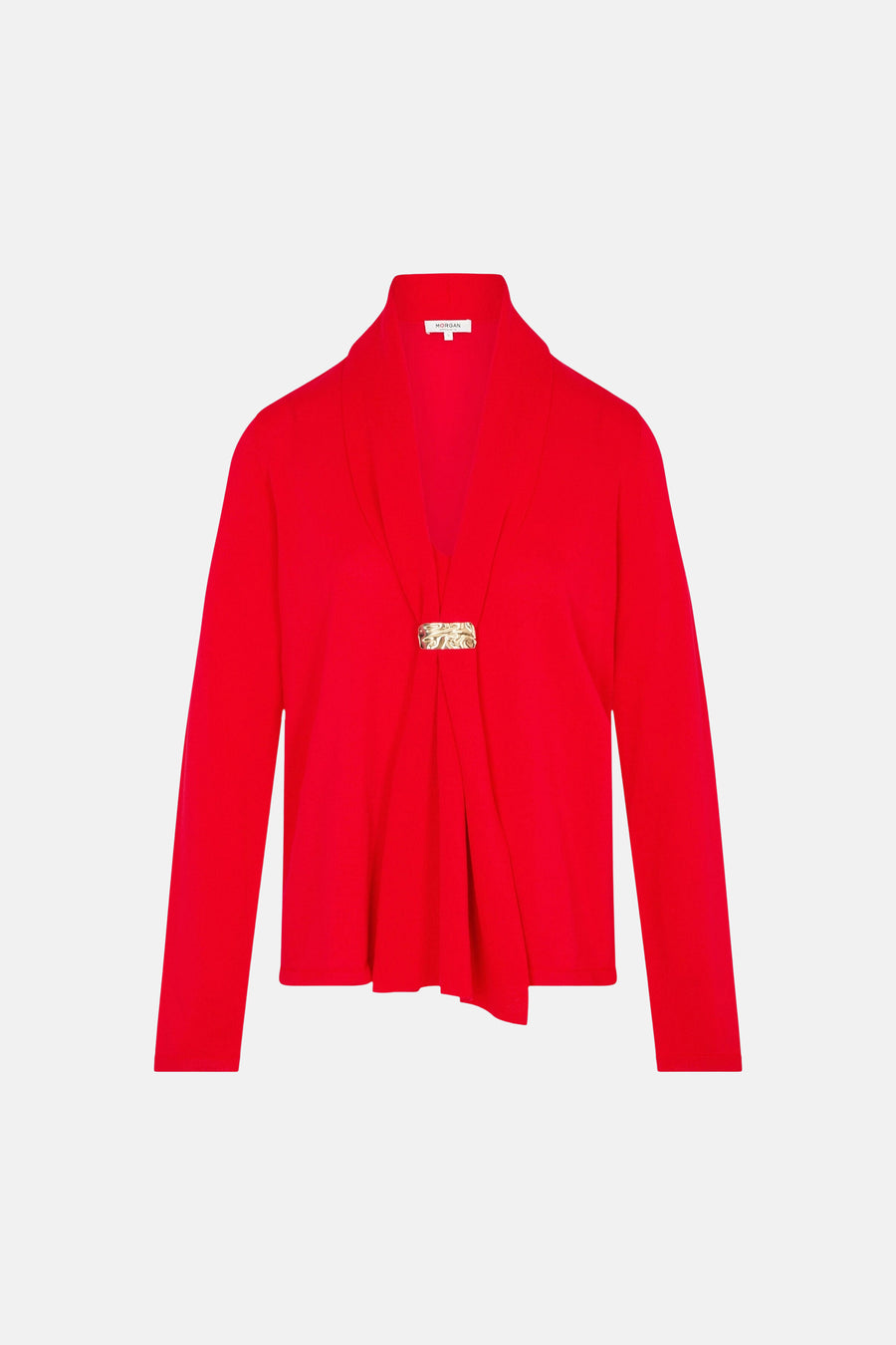 Pull col montant rouge - Morgan de Toi