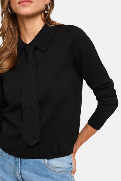 Pull col rond noir - Morgan de Toi