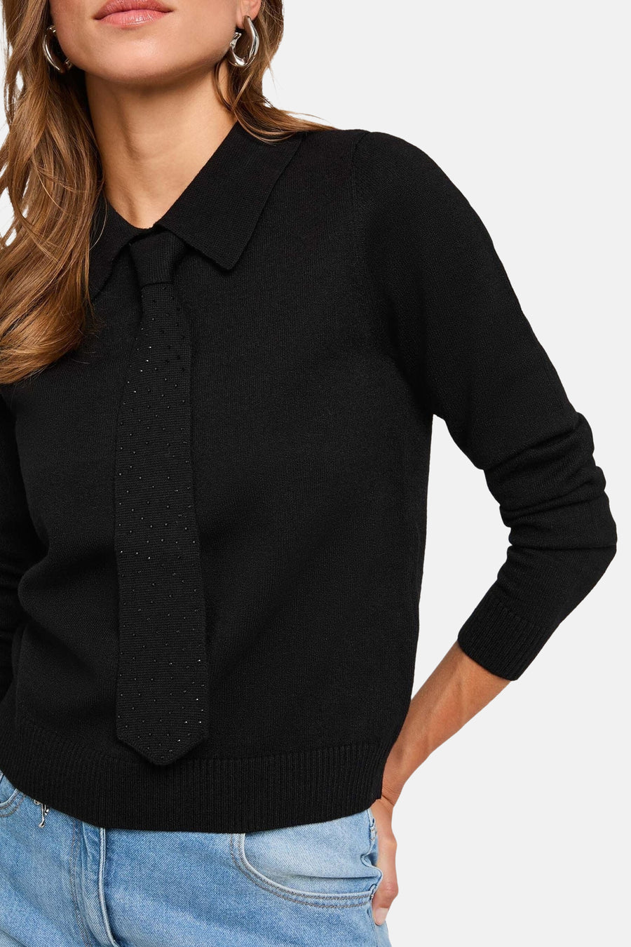Pull col rond noir - Morgan de Toi