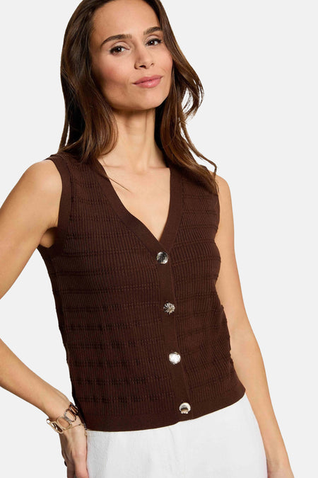 Gilet brun - Morgan de Toi