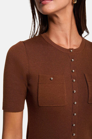 Top uni manches courtes cognac - Morgan de Toi