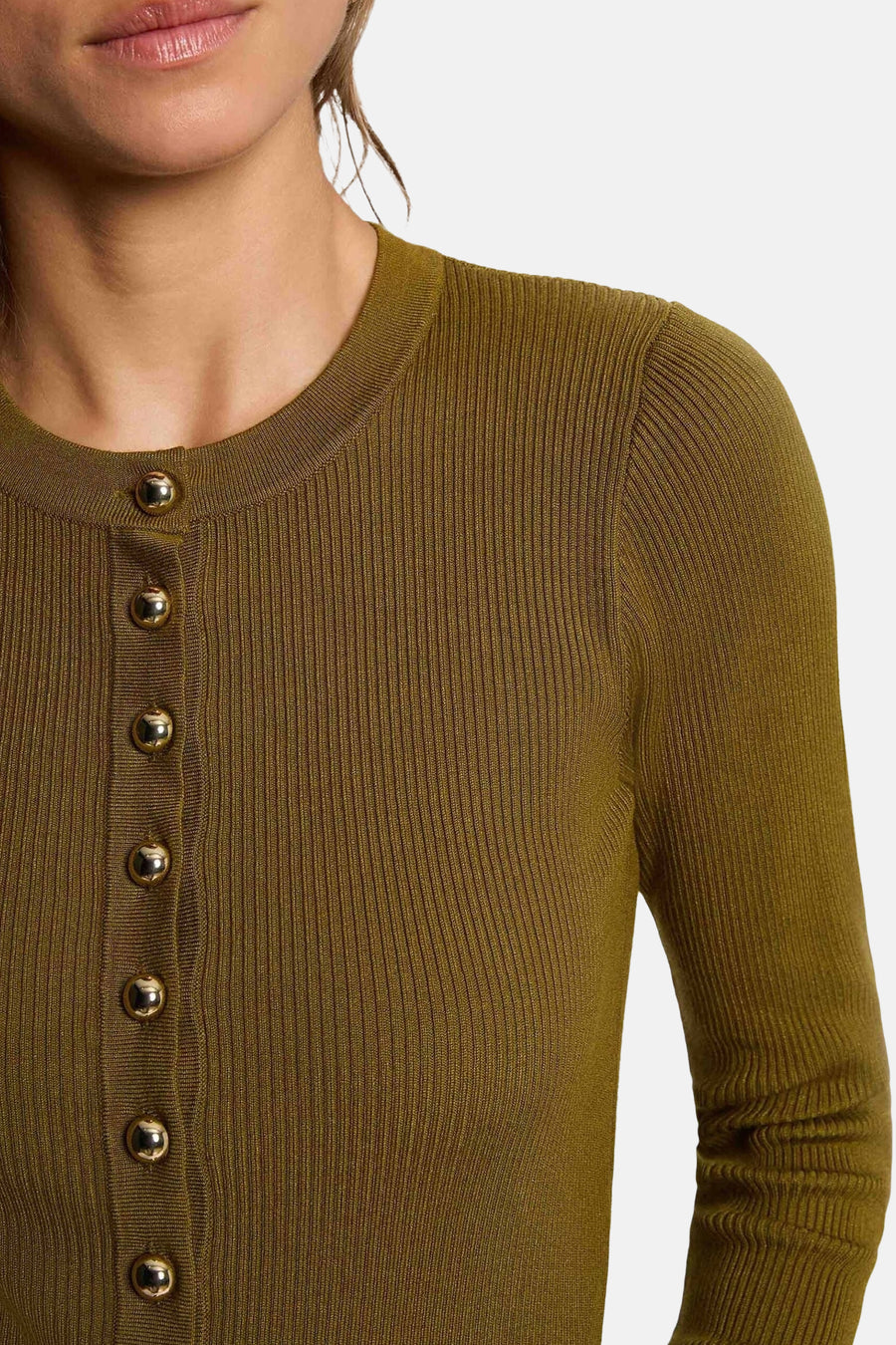 Pull col rond vert - Morgan de Toi